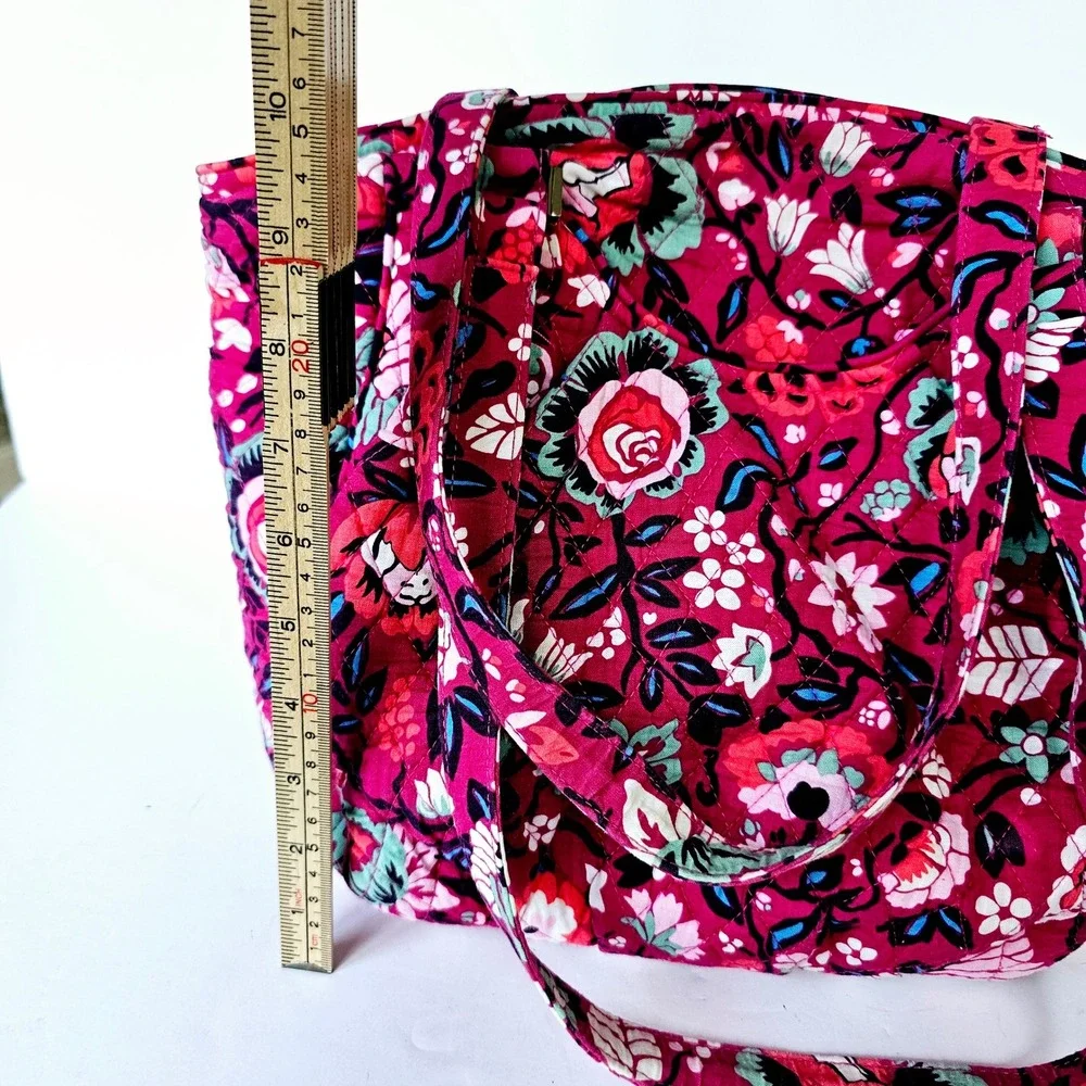 Vera Bradley Floral Quilted Shoulder Bag Pink‎ Cottagecore Preppy Pixie Blooms
